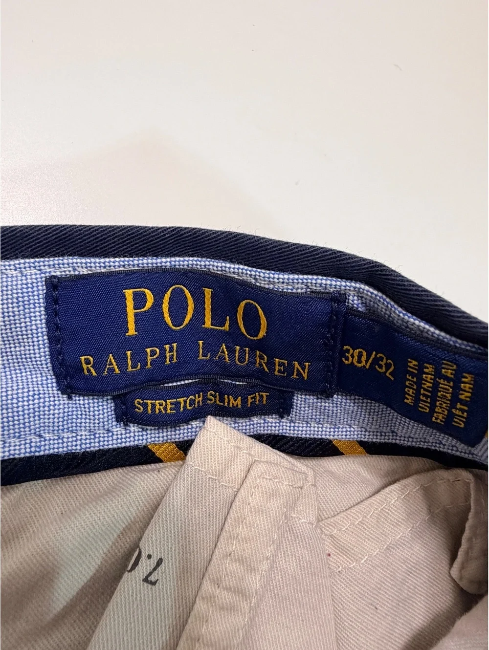 Polo Ralph Lauren Stretch Slim Fit Cotton Chino Pants 30x32